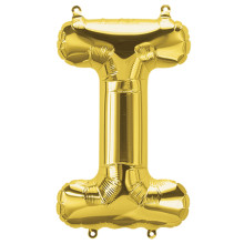 بالون فويل ذهبي حرف I - مقاس 34 إنش بالون فويل ذهبي حرف I - مقاس 34 إنش