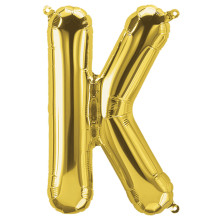 34 inch Gold Letter "K" Foil Balloon 34 inch Gold Letter "K" Foil Balloon