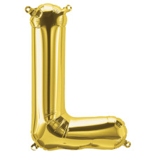 34 inch Gold Letter "L" Foil Balloon 34 inch Gold Letter "L" Foil Balloon