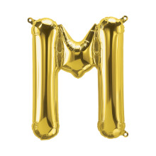 34 inch Gold Letter "M" Foil Balloon 34 inch Gold Letter "M" Foil Balloon