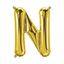 بالون فويل ذهبي حرف N - مقاس 34 إنش بالون فويل ذهبي حرف N - مقاس 34 إنش