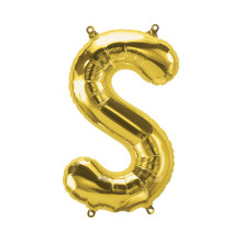 بالون فويل ذهبي حرف S - مقاس 34 إنش بالون فويل ذهبي حرف S - مقاس 34 إنش