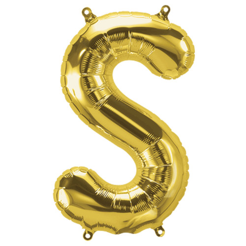34 inch Gold Letter S Foil Balloon 34 inch Gold Letter S Foil Balloon