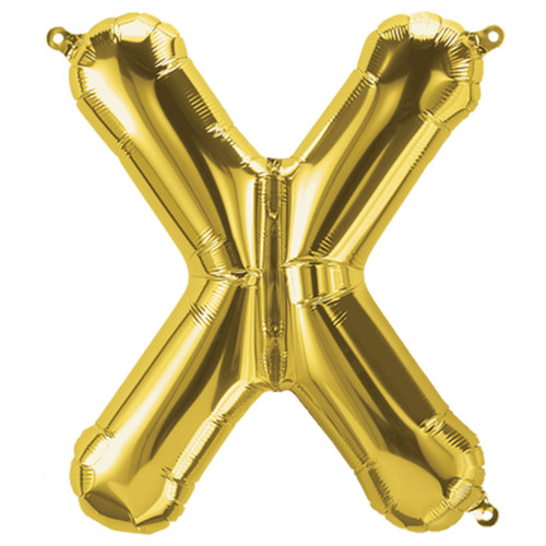 بالون فويل ذهبي حرف X - مقاس 34 إنش بالون فويل ذهبي حرف X - مقاس 34 إنش
