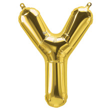 بالون فويل ذهبي حرف Y - مقاس 34 إنش بالون فويل ذهبي حرف Y - مقاس 34 إنش