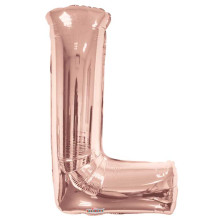 BALLOON 34 inch Letter L - Rose Gold Shape BALLOON 34 inch Letter L - Rose Gold Shape