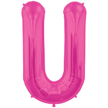 BALLOON 34 inch Letter U - Magenta BALLOON 34 inch Letter U - Magenta