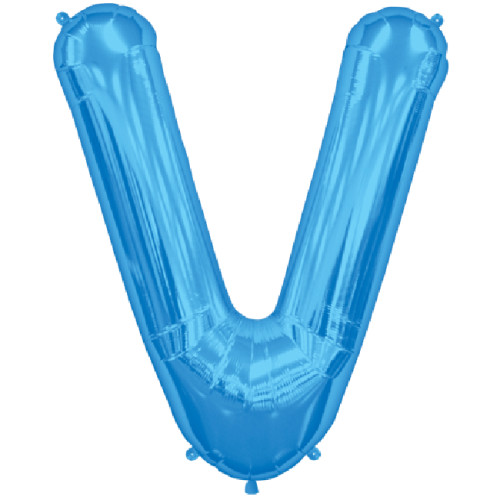 BALLOON 34 inch Letter V - Blue BALLOON 34 inch Letter V - Blue