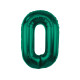 بالون رقم 0 اخضر غامق 85 سم