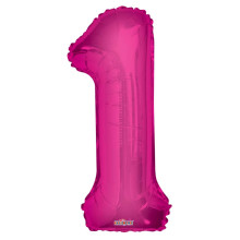 BALLOON 34 inch Number 1 - Magenta BALLOON 34 inch Number 1 - Magenta