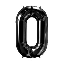 بالون رقم 0 أسود كبير بالون رقم 0 أسود كبير