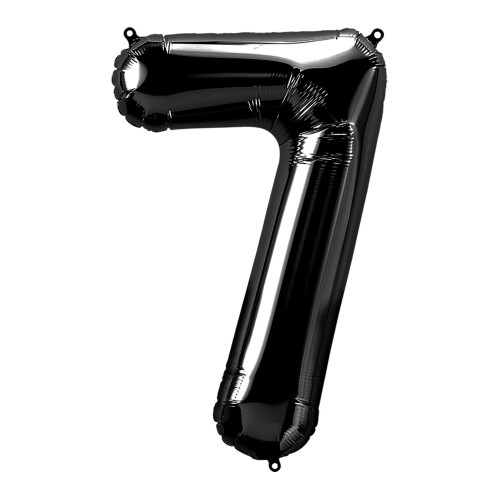 بالون رقم 7 أسود كبير بالون رقم 7 أسود كبير