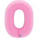 40 inch Number 0 Soft Matte Sakura Pink balloon 40 inch Number 0 Soft Matte Sakura Pink balloon