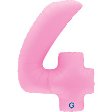 بالون وردي ساكورا كبير رقم 4 مقاس 40 إنش