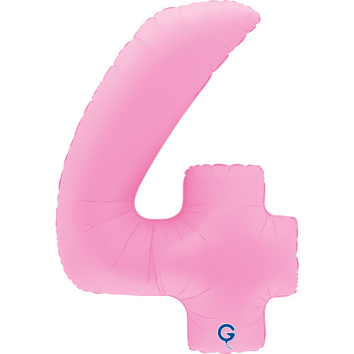 بالون وردي ساكورا كبير رقم 4 مقاس 40 إنش