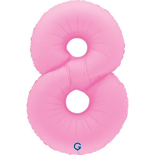 40 inch Number 8 Soft Matte Sakura Pink balloon 40 inch Number 8 Soft Matte Sakura Pink balloon