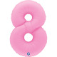 40 inch Number 8 Soft Matte Sakura Pink balloon 40 inch Number 8 Soft Matte Sakura Pink balloon