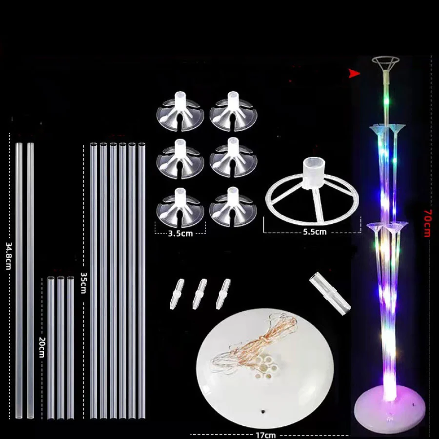 LED Light Air Balls Balloon Stand Column 70 cm Balloon | Winner Party