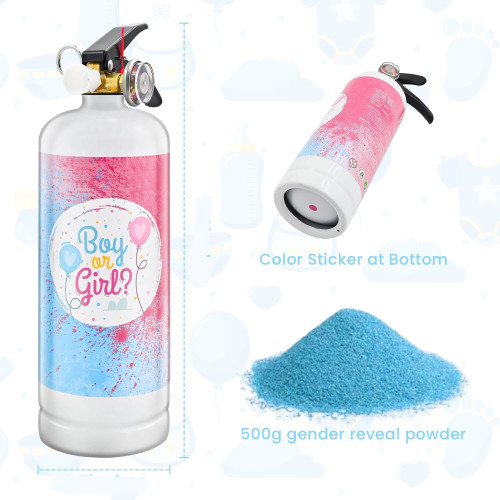 Gender Reveal Fire Extinguisher Color Blasters - Jambo - Blue