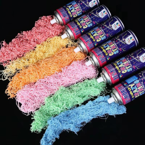 Party Carnival Ribbon Spray Multicolor Streamer Decoration for Birthday