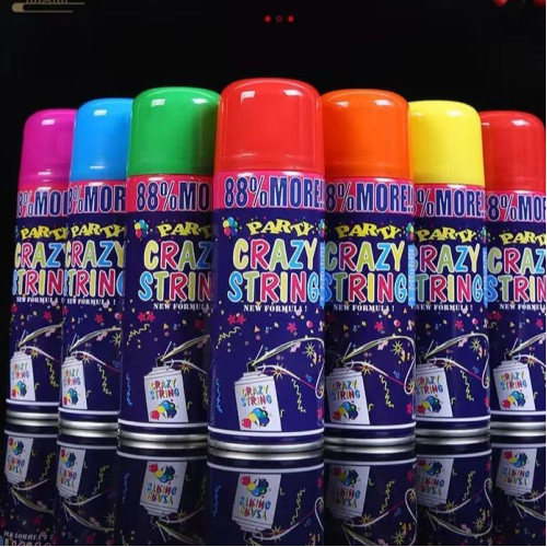 Party Carnival Ribbon Spray Multicolor Streamer Decoration for Birthday