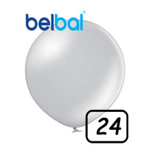 24 inch Latex balloon Metallic SILVER 1 count 24 inch Latex balloon Metallic SILVER 1 count
