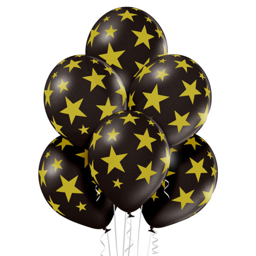 12 inch Stars (black) balloon 6 pcs 12 inch Stars (black) balloon 6 pcs