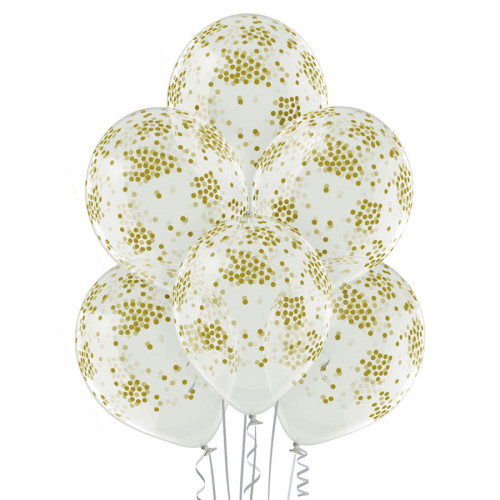 12 INCH CONFETTI balloon 6 pcs