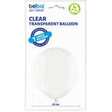 24 inch Latex balloon Crystal CLEAR 1 count