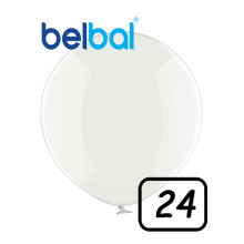 24 inch Latex balloon Crystal CLEAR 1 count