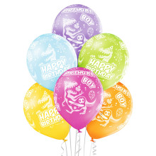 12 inch Birthday Boy balloon 6 pcs 12 inch Birthday Boy balloon 6 pcs