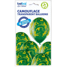 12 inch Camouflage balloon 6 pcs
