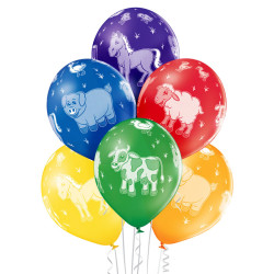 12 inch Farm Animals balloon 6 pcs