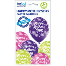12 inch Happy Mothers Day balloon 6 pcs