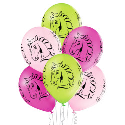 12 inch Horses balloon 6 pcs