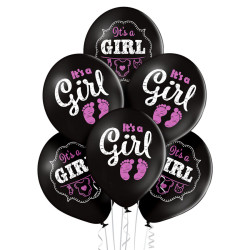 12 inch Its a Girl balloon 6 pcs