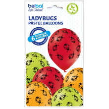 12 inch Ladybugs balloon 6 pcs