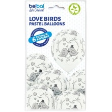 12 inch Love Birds balloon 6 pcs