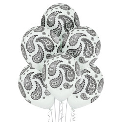 12 inch Paisley balloon 6 pcs