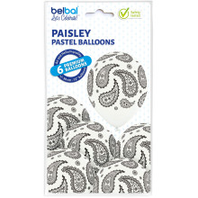 12 inch Paisley balloon 6 pcs