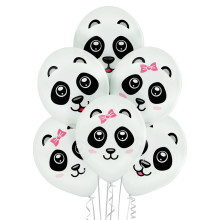 بالون الباندا مطبوع 12 إنش (6حبات)