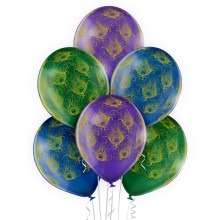 12 inch Peacock Feathers balloon 6 pcs 12 inch Peacock Feathers balloon 6 pcs