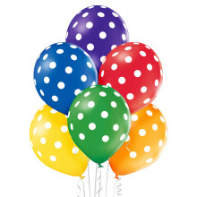 12 inch Polka Dots Mix balloon 6 pcs 12 inch Polka Dots Mix balloon 6 pcs