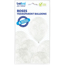 12 inch Roses balloon 6 pcs