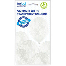 12 inch Snowflakes balloon 6 pcs