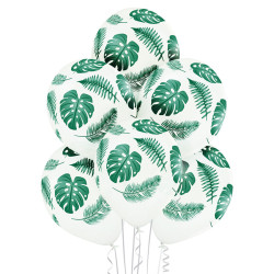 12 inch Tropic Leaves balloon 6 pcs