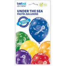 بالون تحت البحر مطبوع 12 إنش (6حبات)