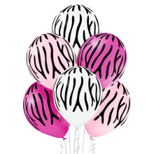 12 inch Zebra Stripes balloon 6 pcs 12 inch Zebra Stripes balloon 6 pcs