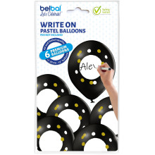 12 inch Write on balloon 6 pcs