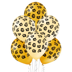12 inch Leopard Spots balloon 6 pcs